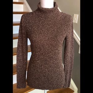 SONOMA SZ M BROWN KNIT SWEATER